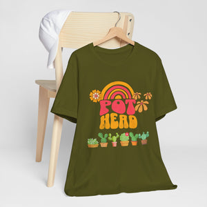 Pot Head T-Shirt, Plant Lover Gift, Crazy Plant Lady, Plant Mom, Gardener Shirt - Cambridge Bee
