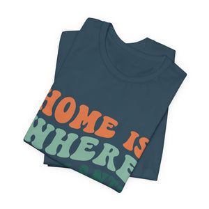 Home is Where My Plants Are, Groovy T-Shirt, Plant Lover Gift, Gardener Shirt - Cambridge Bee