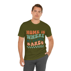 Home is Where My Plants Are, Groovy T-Shirt, Plant Lover Gift, Gardener Shirt - Cambridge Bee